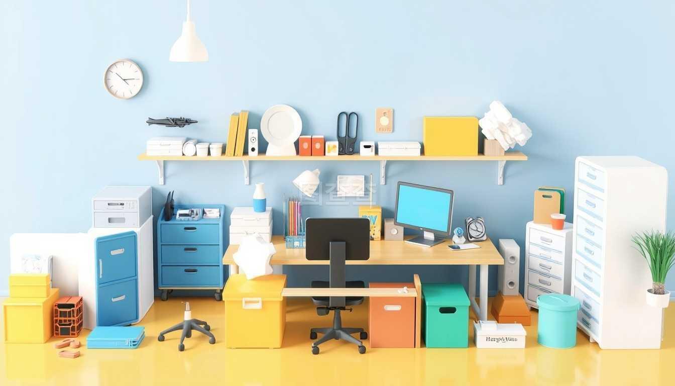 3D辦公用品插圖 展現(xiàn)企業(yè)文化與專業(yè)風采